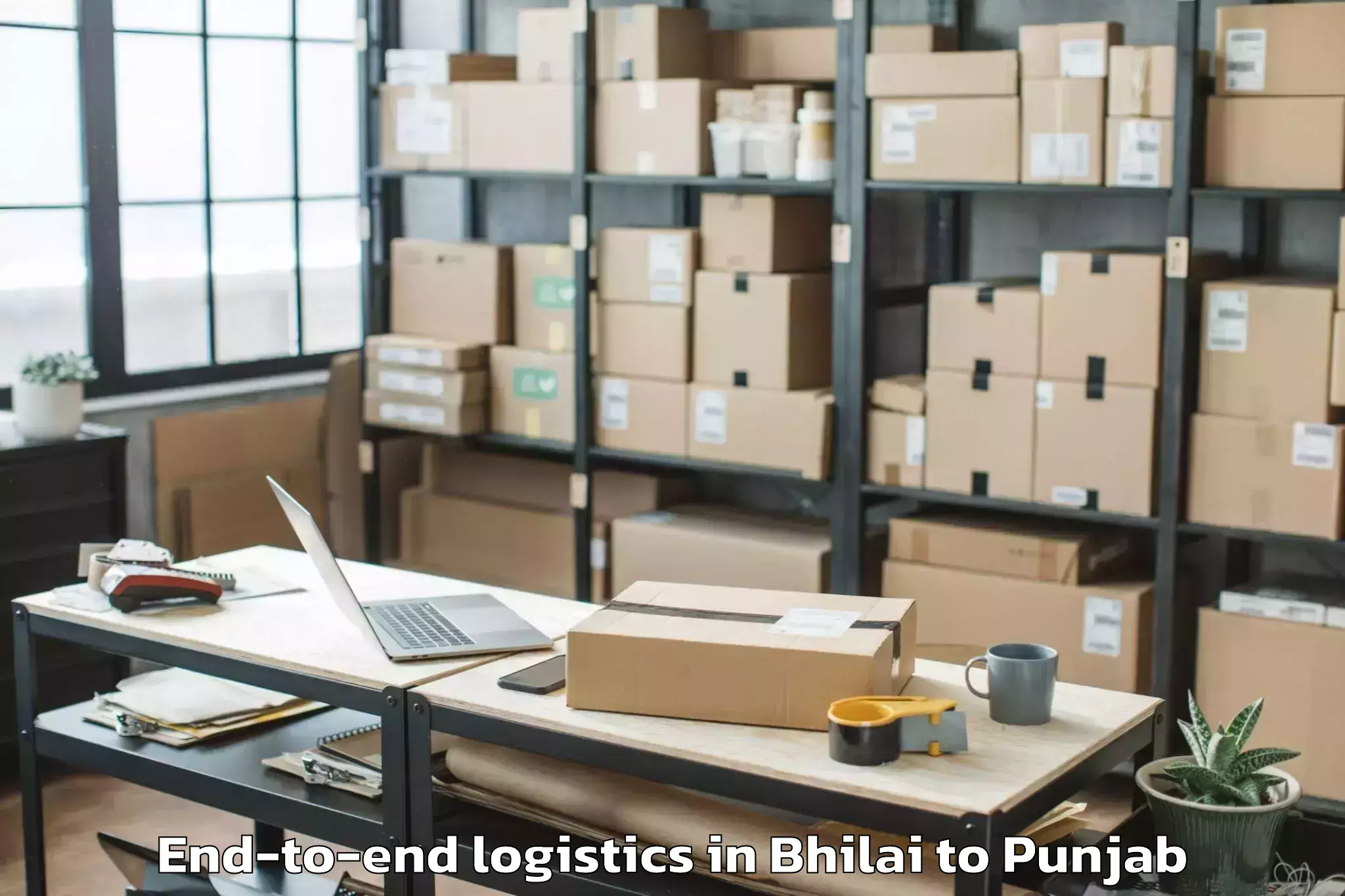 Top Bhilai to Punjab End To End Logistics Available